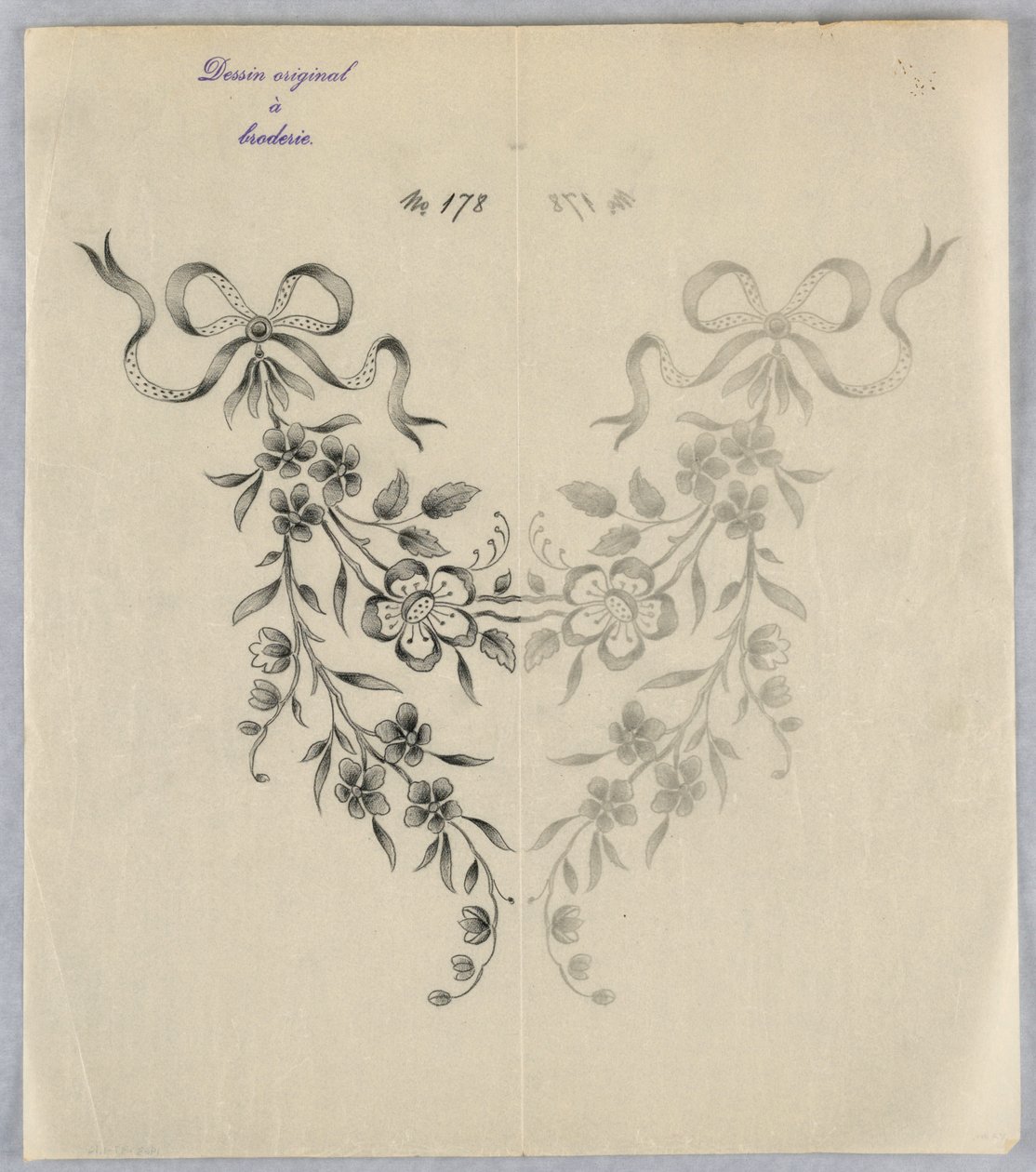 الرسم ، تصاميم للتطريز ، كاليفورنيا. 1890 بواسطة غير معروف