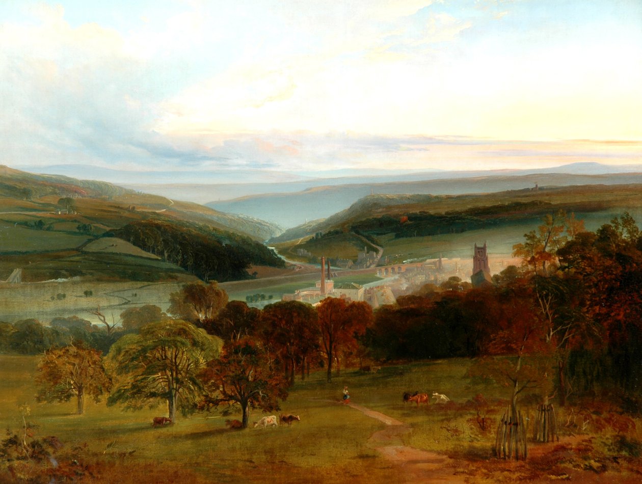 جسر Sowerby من Pye Nest ، 1840 بواسطة غير معروف