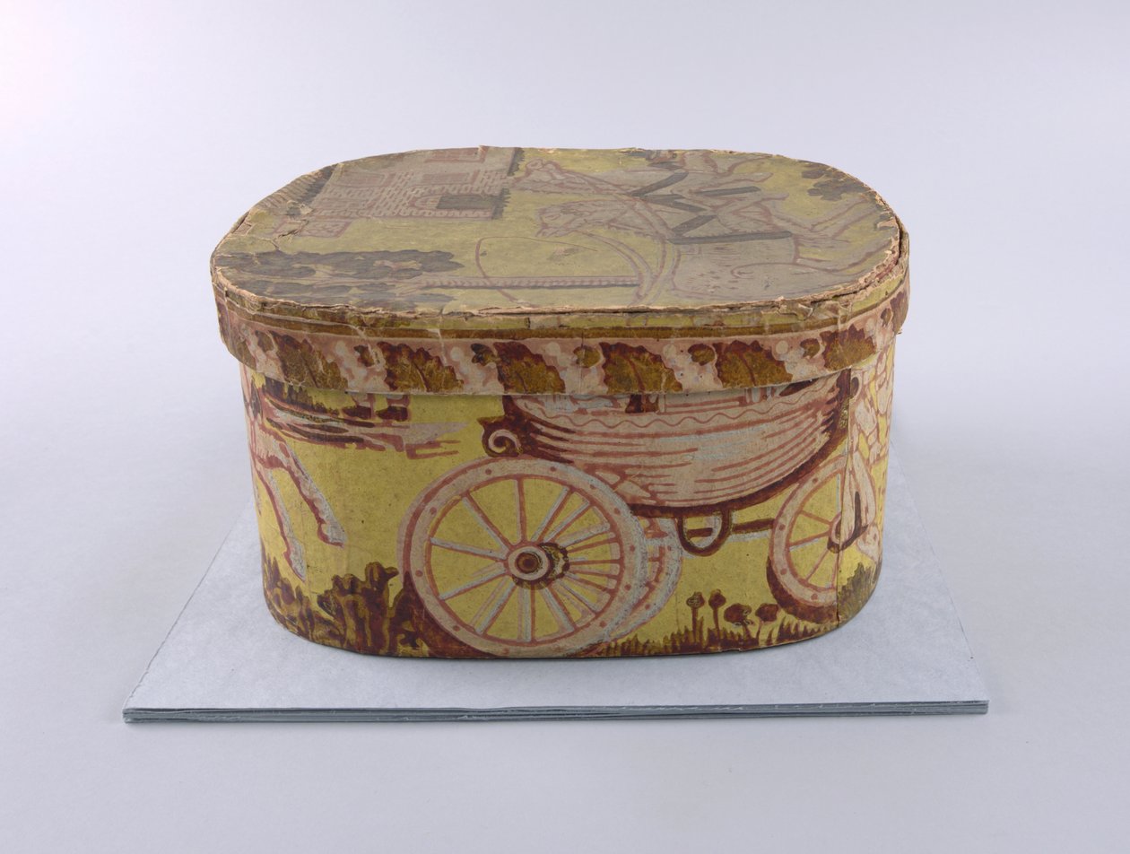 Bandbox and Lid (الولايات المتحدة الأمريكية) ، 1830-1835 بواسطة غير معروف
