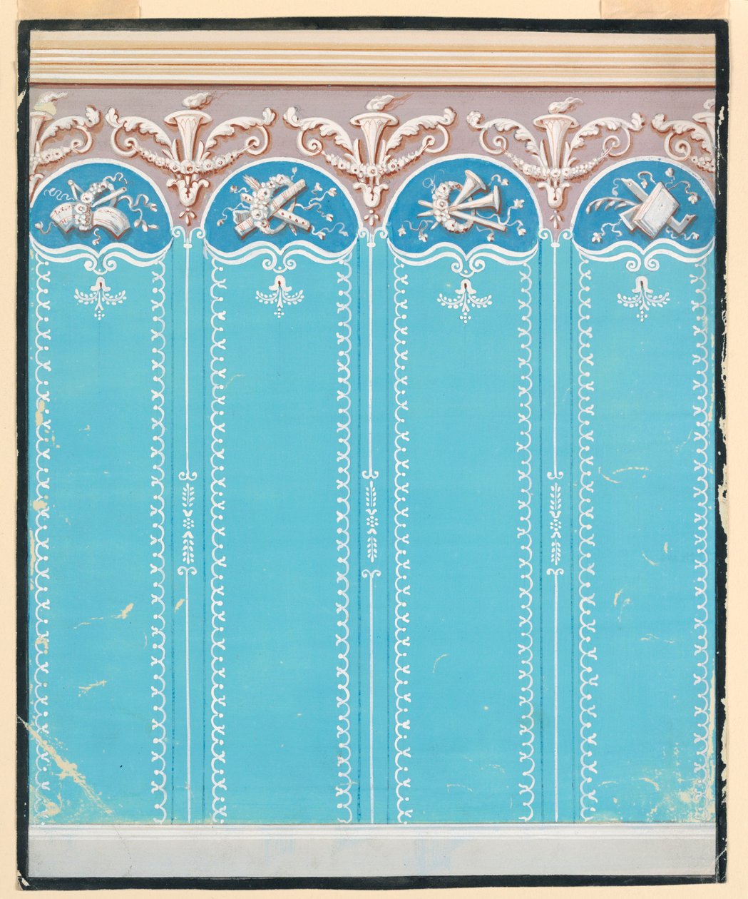 رسم ، تصميم ورق جدران ، 1825-1835 بواسطة غير معروف