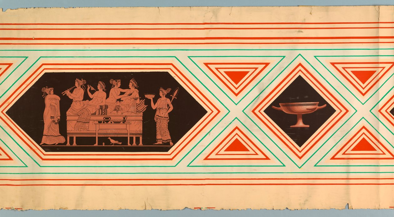 Frieze Or Dado (فرنسا) ، كاليفورنيا. 1840 بواسطة غير معروف