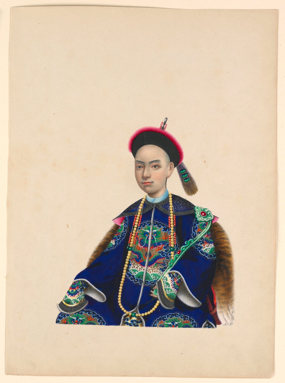 صورة مصغرة لرجل جالس في كاليفورنيا. 1820-1860 بواسطة غير معروف