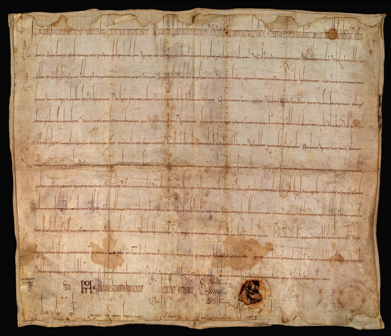 تولى الإمبراطور لودفيغ التقوى دير Ellwangen تحت حمايته عام 814 بواسطة غير معروف