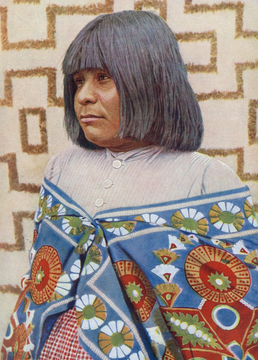 أريزونا. Squaw من قبيلة Walapai في أريزونا. 1920 بواسطة غير معروف