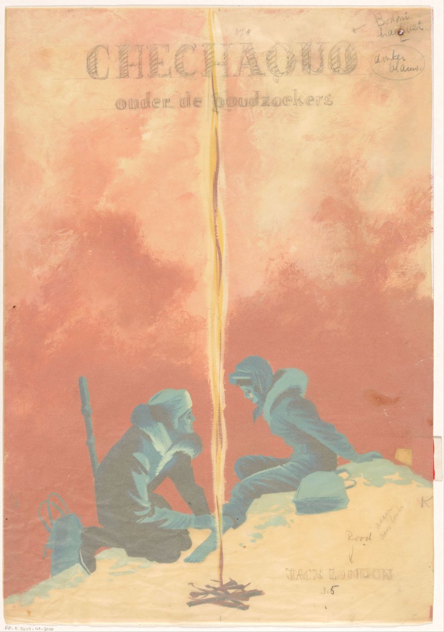 تصميم الفرقة لـ: جاك لندن ، Chechaquo من بين المنقبين (Chechaquo وأجهزة ضبط الوقت القديمة) ، 1958 بواسطة غير معروف