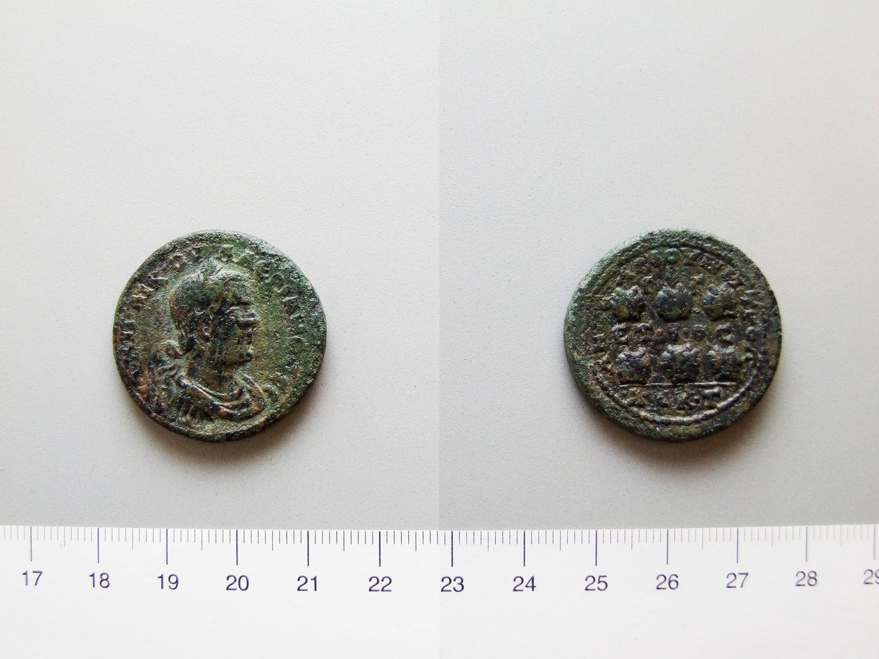 عملة فاليريان ، إمبراطور روما ؛ Gallienus ، إمبراطور روما من Anazarbus بواسطة غير معروف