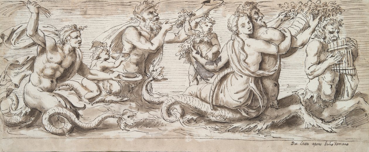 Tritons و Nereids وشخصيات أخرى بواسطة غير معروف