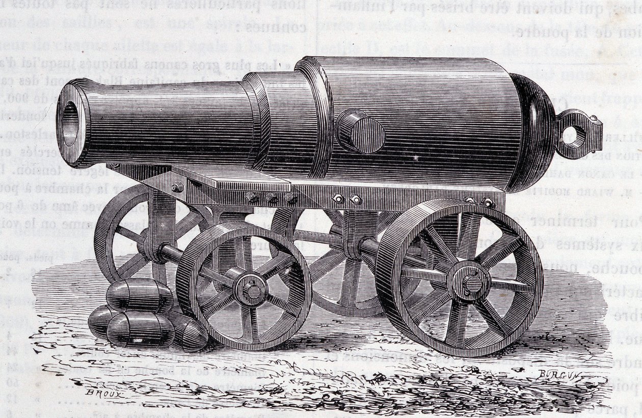 بندقية بلاكلي - كانون بلاكلي في معرض لندن (1862) بواسطة فنان غير معروف