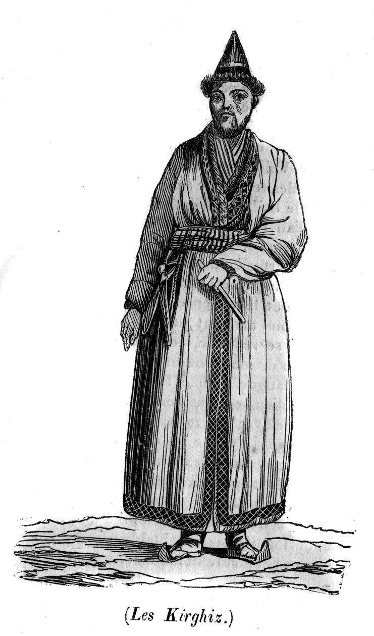قيرغيزية في القرن التاسع عشر. الأتراك الذين عاشوا منذ العصور القديمة ، وادي ينيسي الأوسط (قيرغيزستان أو قيرغيزستان أو قيرغيزستان) بواسطة فنان غير معروف