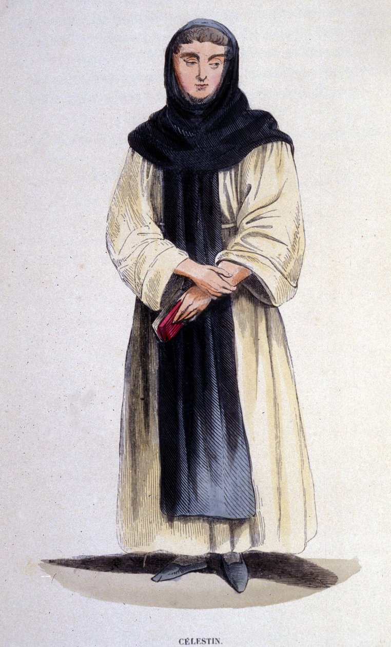 سلستين ، ديني من النظام الذي تأسس في عام 1254 على يد سيلستين ف. إنغرافينغ من القرن التاسع عشر بواسطة فنان غير معروف
