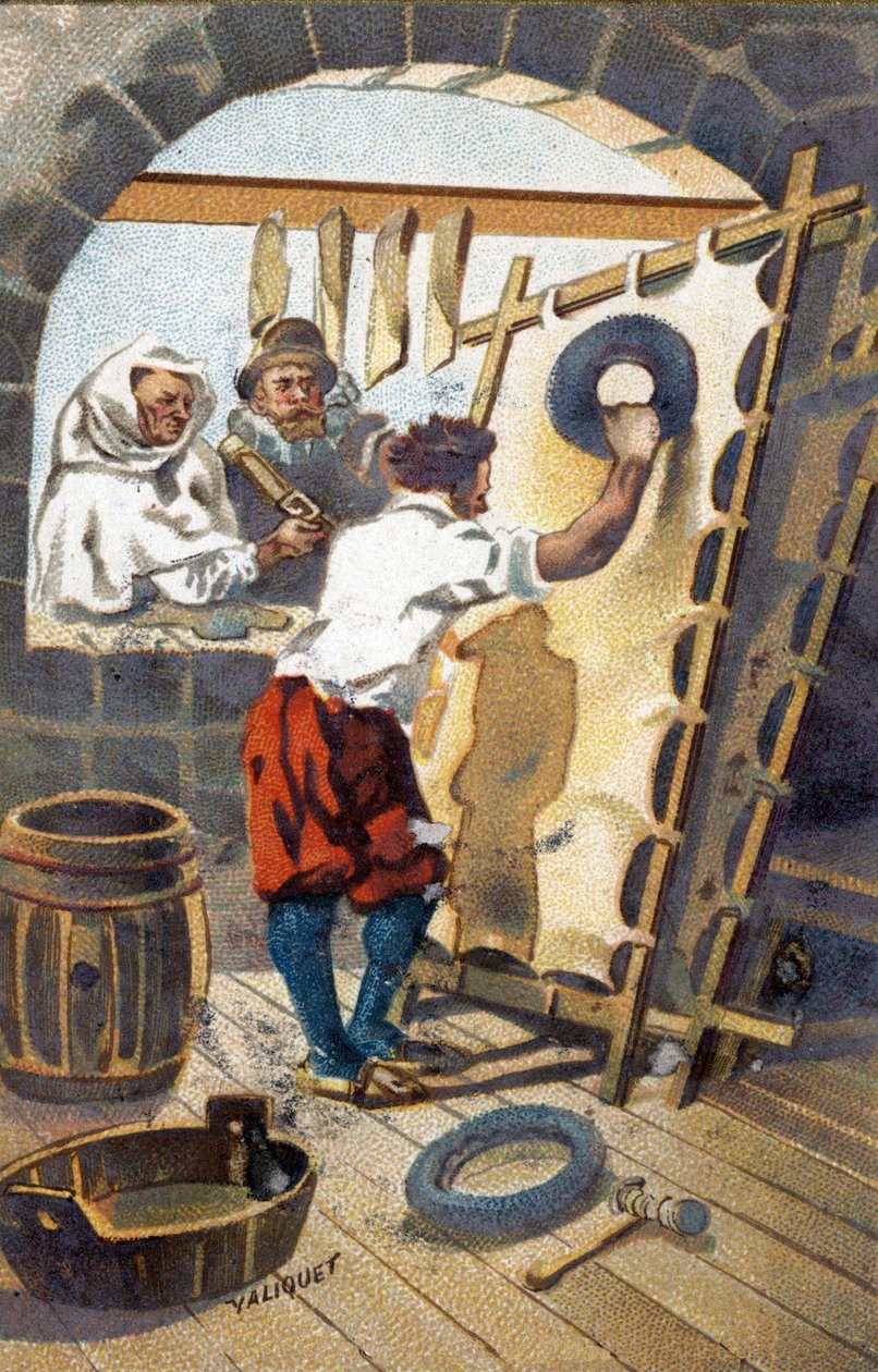 مصنع الببغاء في عام 1575. بواسطة فنان غير معروف