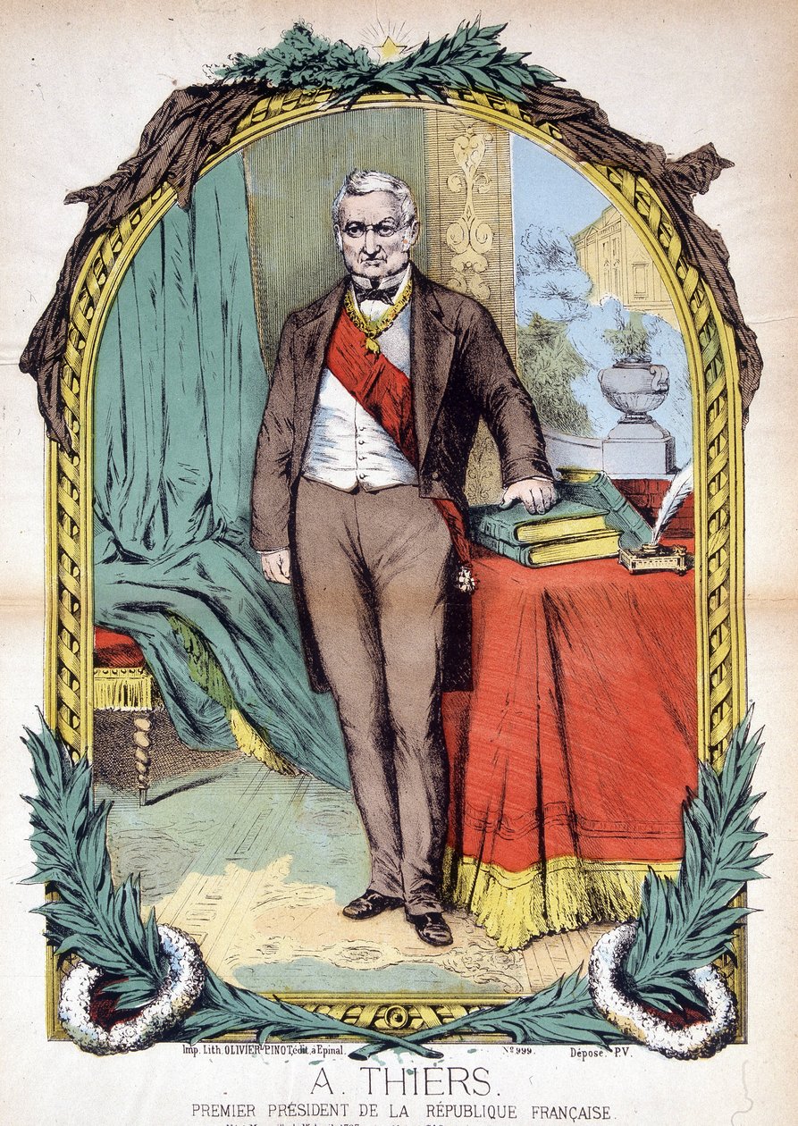 Adolphe Thiers (1797-1877) ، سياسي فرنسي ، صحفي ومؤرخ. بواسطة فنان غير معروف