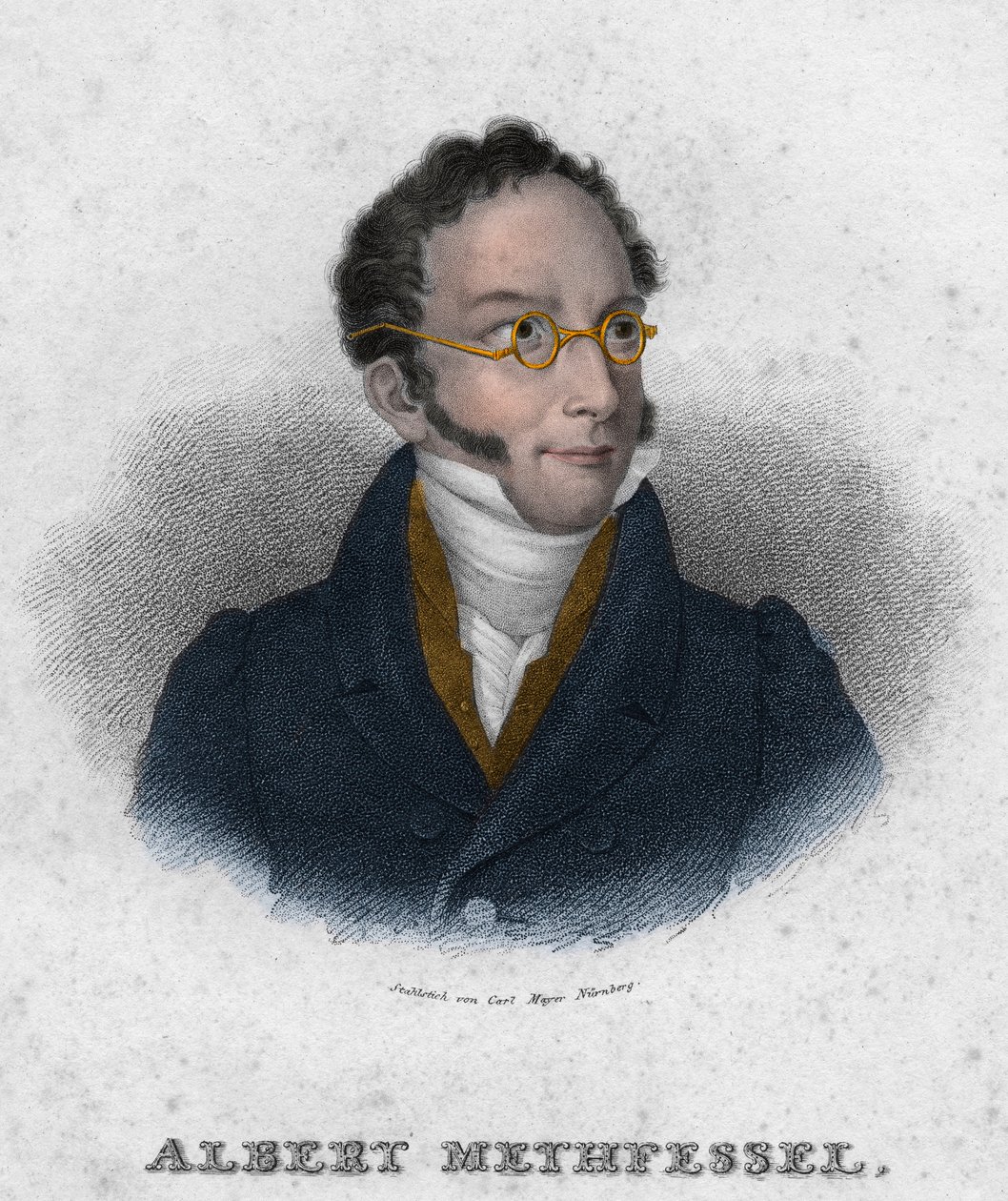 ألبرت جوتليب ميثفيسيل (1785-1869) - مؤلف موسيقي وقائد إنجليزي بواسطة فنان غير معروف