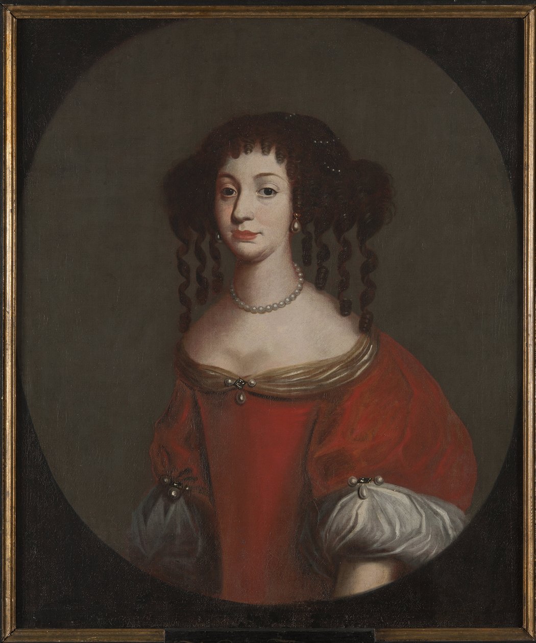 Amelie de Courlande ، epouse du landgrave de Hesse Cassel - صورة للأميرة ماريا أماليا من كورلاند (1653-1711) ، Landgravine of Hesse-Kassel ، مجهول. زيت على قماش. الأبعاد: ٩٠ × ٧٤ سم. المتحف الوطني ستوكهولم بواسطة فنان غير معروف