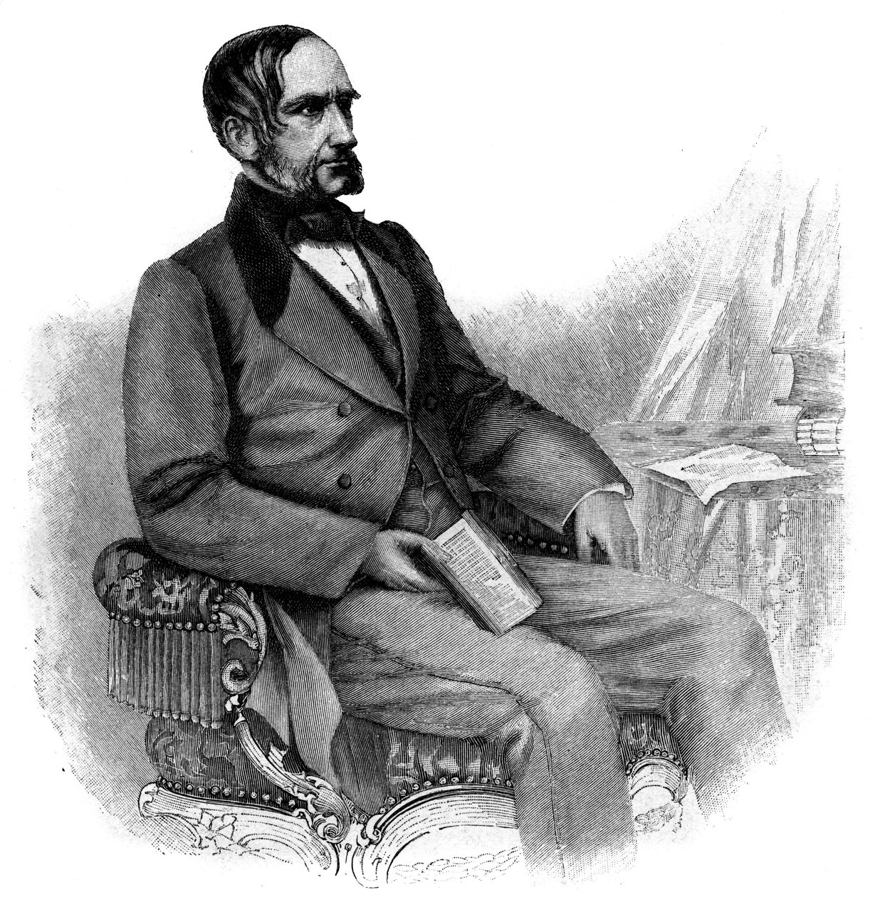 أنطون فون شميرلنج ، سياسي نمساوي - نقش - صورة أنتون فون شميرلنج (1805-1893) ، محامٍ وسياسي نمساوي بواسطة فنان غير معروف