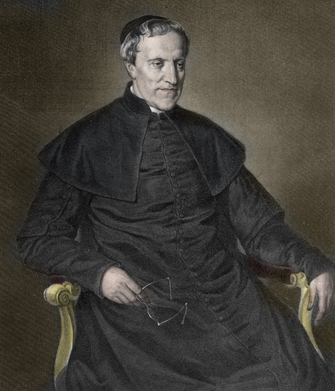 أنطونيو روزميني (1797-1855) ، فيلسوف وكاهن إيطالي - صورة للكاهن والفيلسوف الإيطالي أنطونيو روزميني سيرباتي (روسميني-سيرباتي) (1797-1855) " بواسطة فنان غير معروف