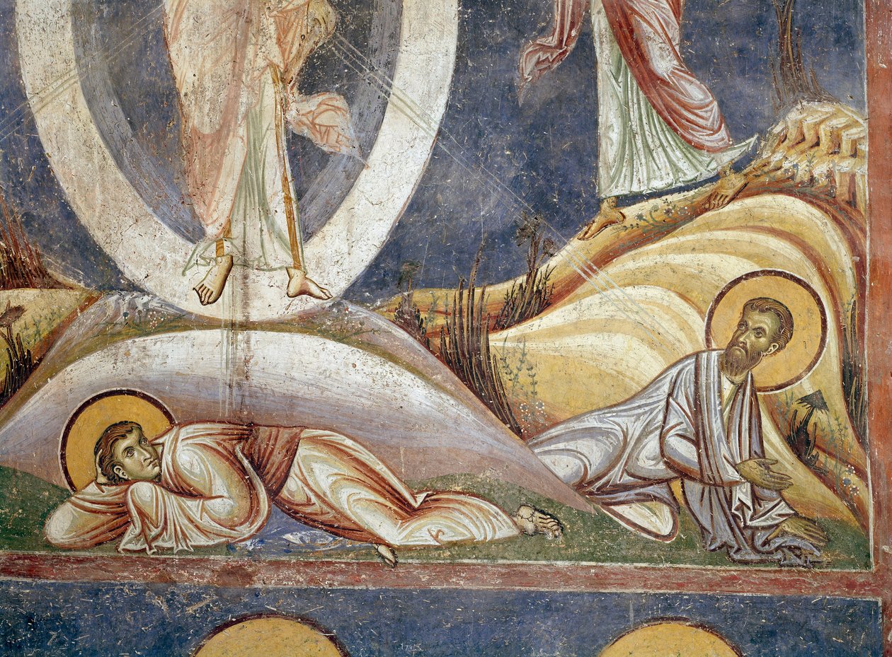 أبوتر جان وجاك ديتيل. الجص من التجلي. 1164 نيريزي ، كنيسة القديس كليمان ، ماسيدوين بواسطة فنان غير معروف