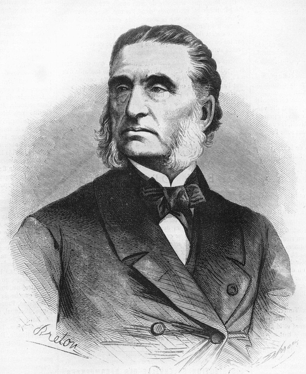أرماند تروسو (1801-1867) ، طبيب فرنسي. بواسطة فنان غير معروف