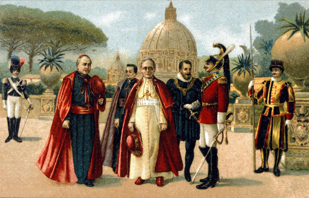بنديكتوس الخامس عشر (1854-1922). الطباعة الحجرية الملونة في أواخر القرن التاسع عشر .. بواسطة فنان غير معروف
