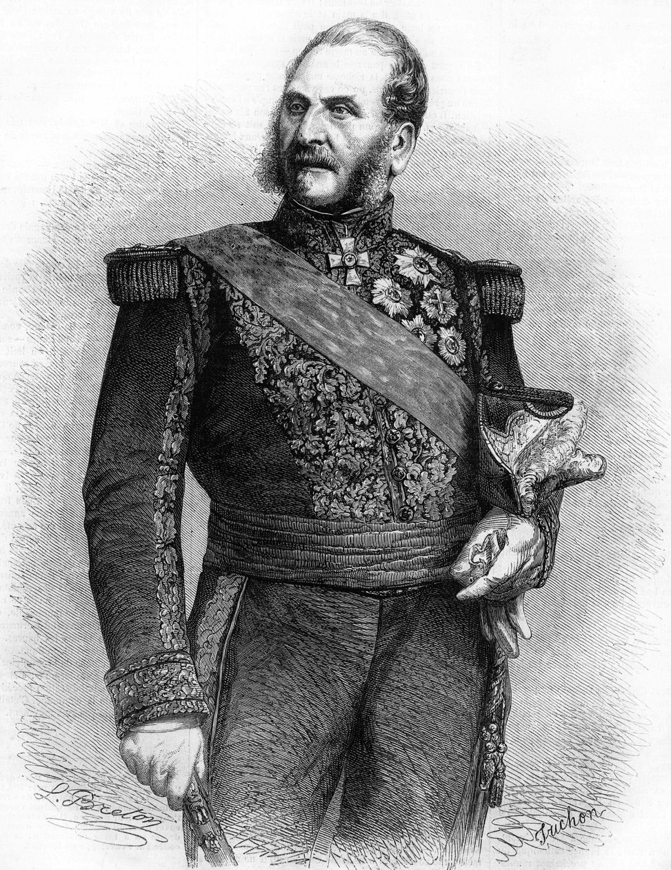 برنارد بيير ماجنان. مارشال فرنسا (1791-1865). نقش من عام 1865. بواسطة فنان غير معروف