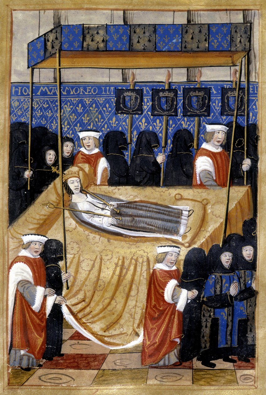 دفن آن دي بريتاني (1514) - صورة مصغرة بواسطة فنان غير معروف