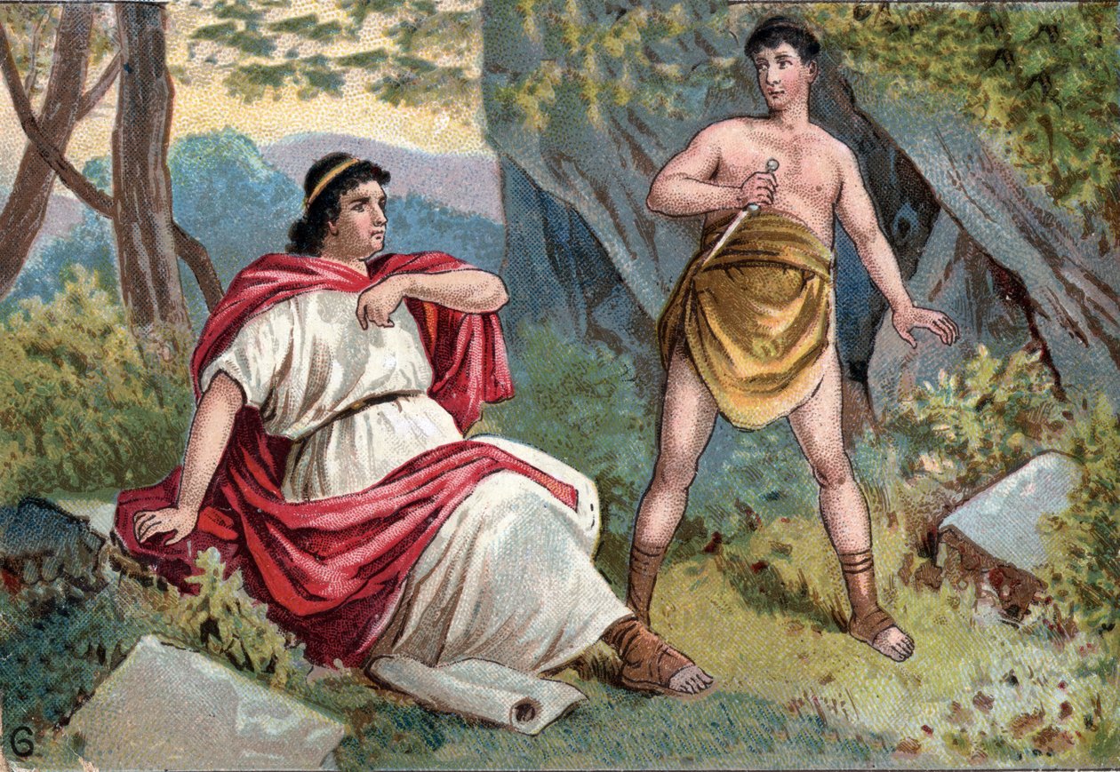 Caius Sempronius Gracchus (Gaio (Caio) Sempronio Gracco) (154-122 قبل الميلاد) (Gracque) ، منبر العامة ، الذي وقع في صراع بين Senat و Plebe ، أمر عبده بقتله بواسطة فنان غير معروف