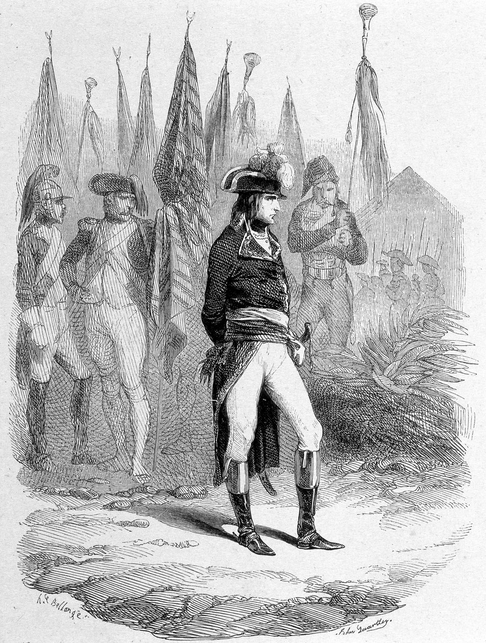 حملة (إكسبيديشن) مصر (1798-1801): نابليون الأول في مصر. بواسطة فنان غير معروف