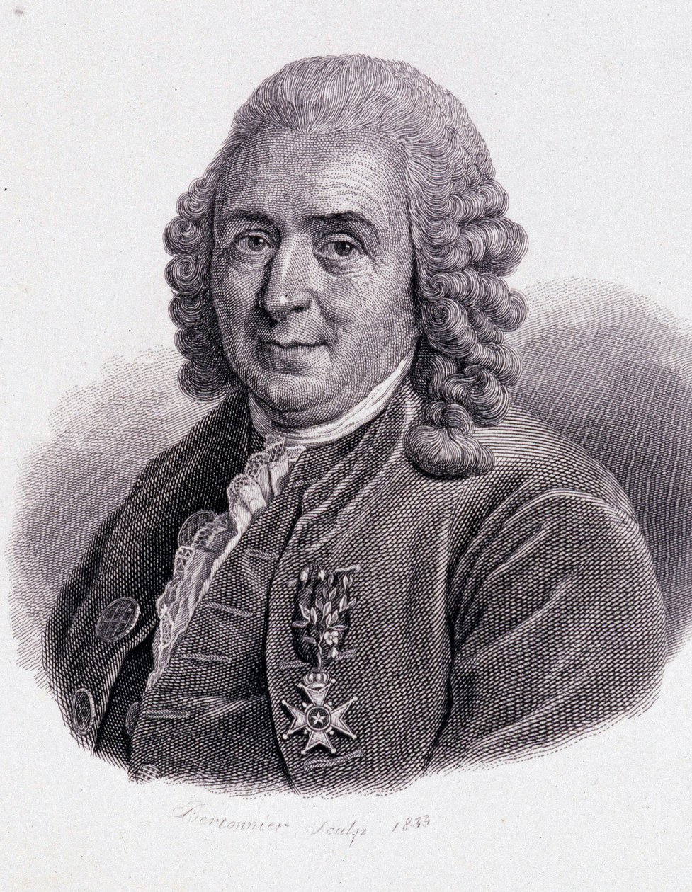 كارل فون ليني عالم الطبيعة والكاتب السويدي (1707 - 1778) - في "صورة الرجال النافعين" " بواسطة فنان غير معروف