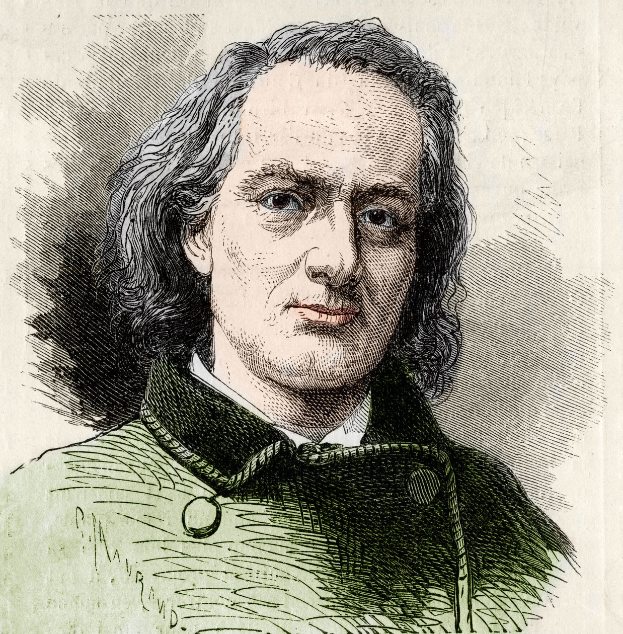 تشارلز بودلير (1821-1867) كاتب فرنسي بعد صورة كارجات. بواسطة فنان غير معروف