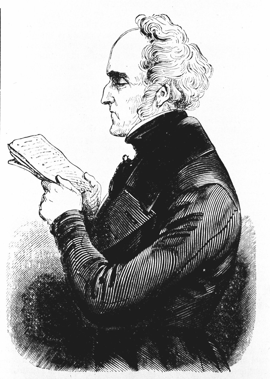 تشارلز فورييه (1772-1837) ، فيلسوف واقتصادي فرنسي. بواسطة فنان غير معروف