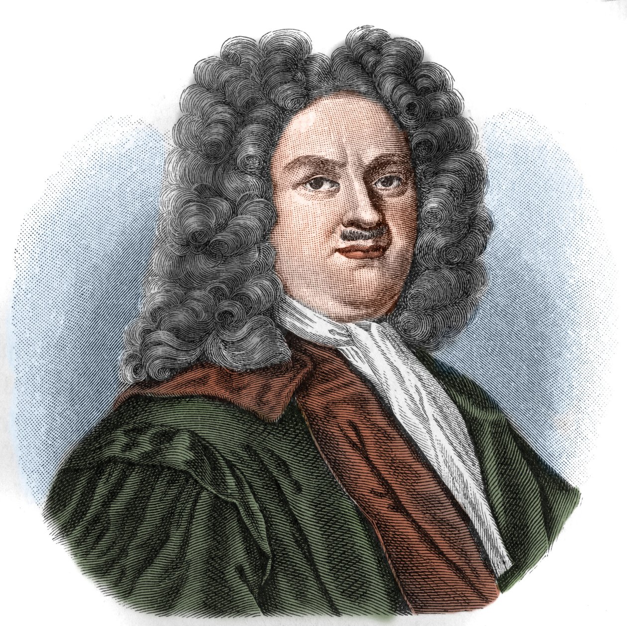 كريستيان توماسيوس (1655-1728) فقيه وفيلسوف ألماني. بواسطة فنان غير معروف