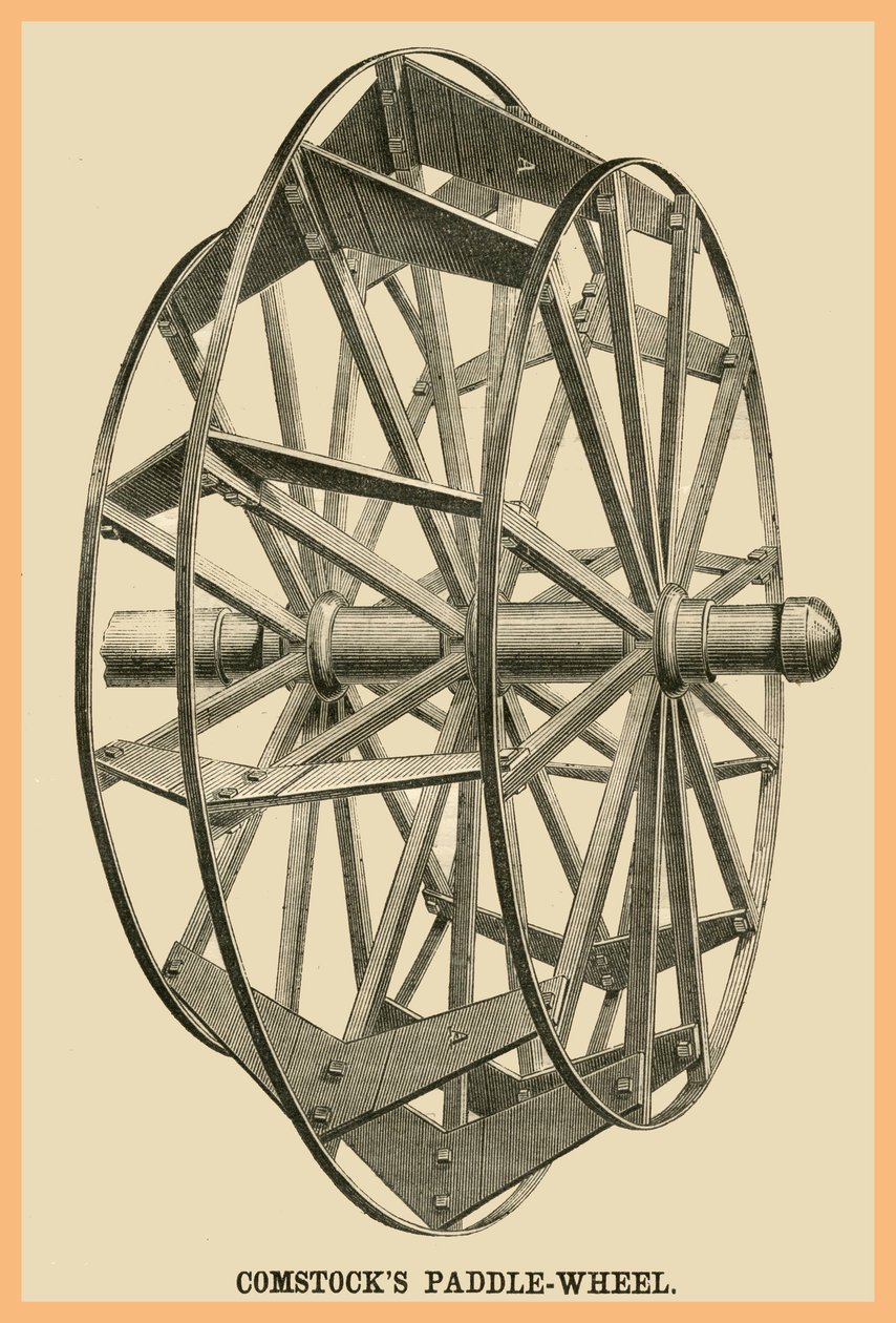 عجلة مجداف كومستوكس كومستوكس بواسطة فنان غير معروف