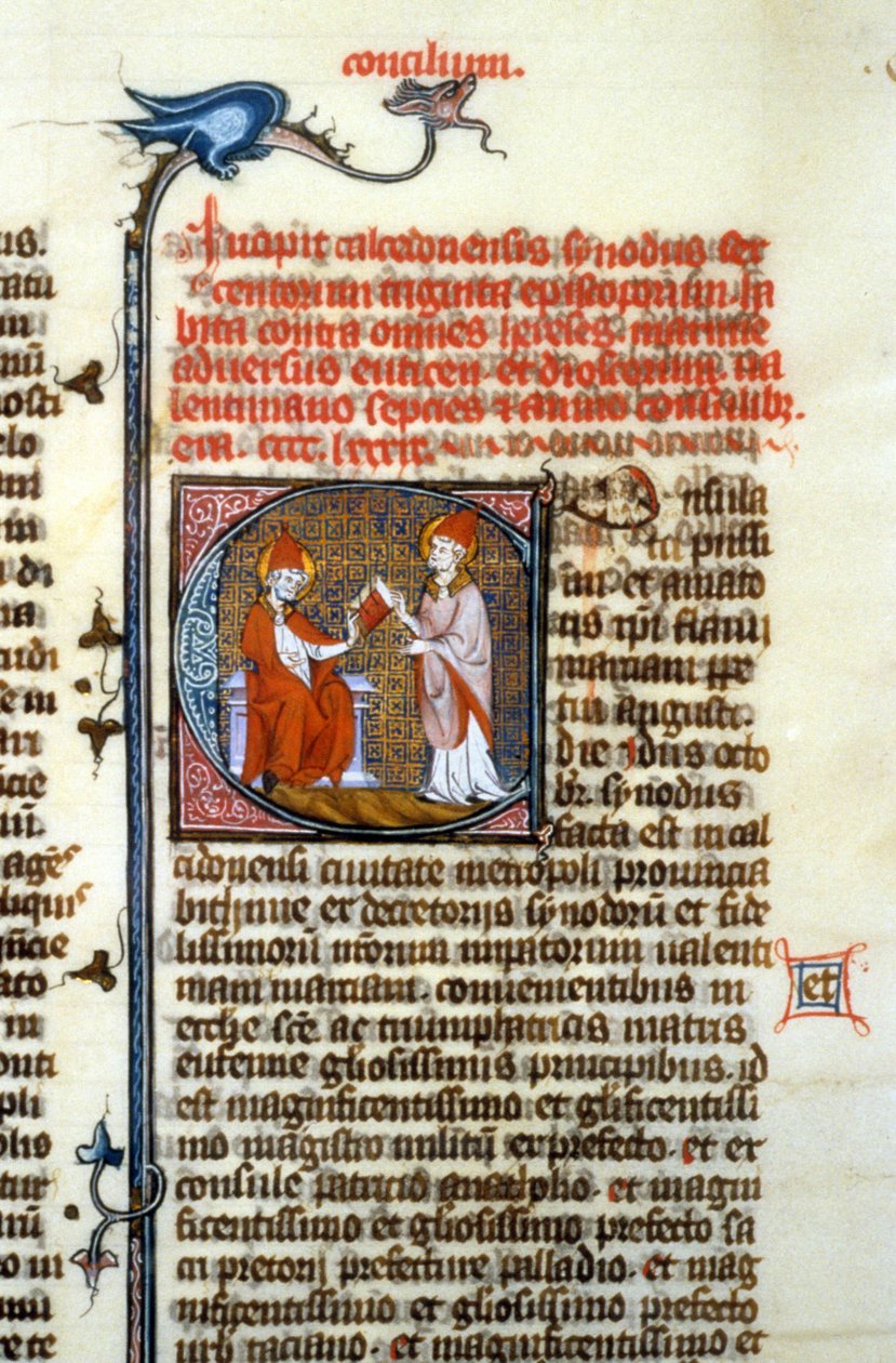 مجمع خلقيدونية ، 451 - صورة مصغرة للعصور الوسطى (المرجع 365 ، 428 و). مكتبة تولوز (هاتف: 05 62 27 66 66) بواسطة فنان غير معروف