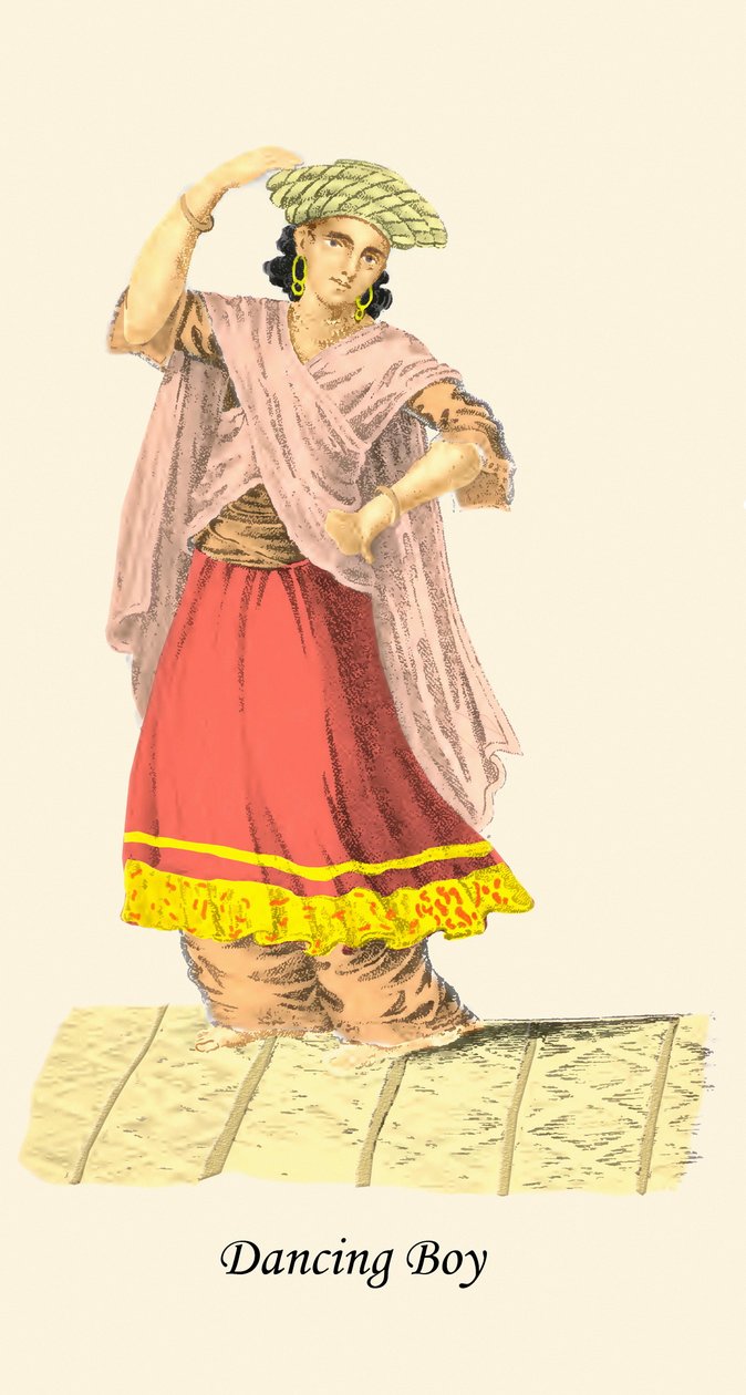 الفتى الراقص بواسطة فنان غير معروف