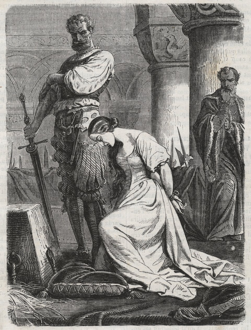 وفاة كاثرين هوارد ، زوجة نقش هنري الثامن 1864- كاثرين هوفارد أو كاثرين هوارد (كاثرين أو كاثرين بواسطة فنان غير معروف