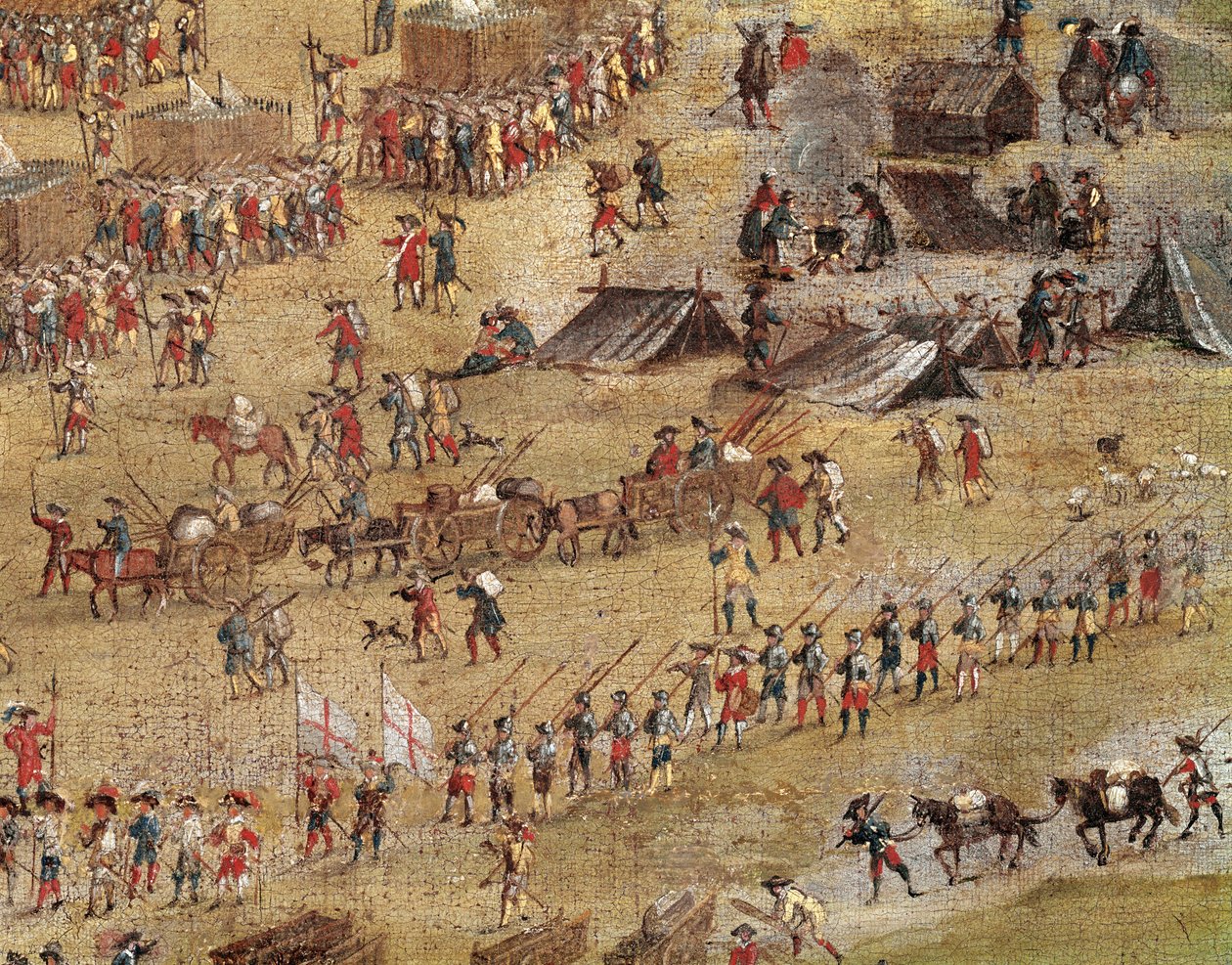 تفاصيل قوات ريشيليو أثناء حصار لاروشيل (زيت على قماش ، حوالي 1640) بواسطة فنان غير معروف