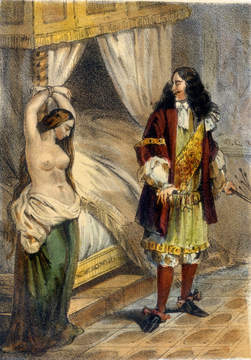 Donatien Alphonse Francois de Sade (1740-1814) المعروف باسم Marquis de Sade. نقش من بداية القرن التاسع عشر. بواسطة فنان غير معروف