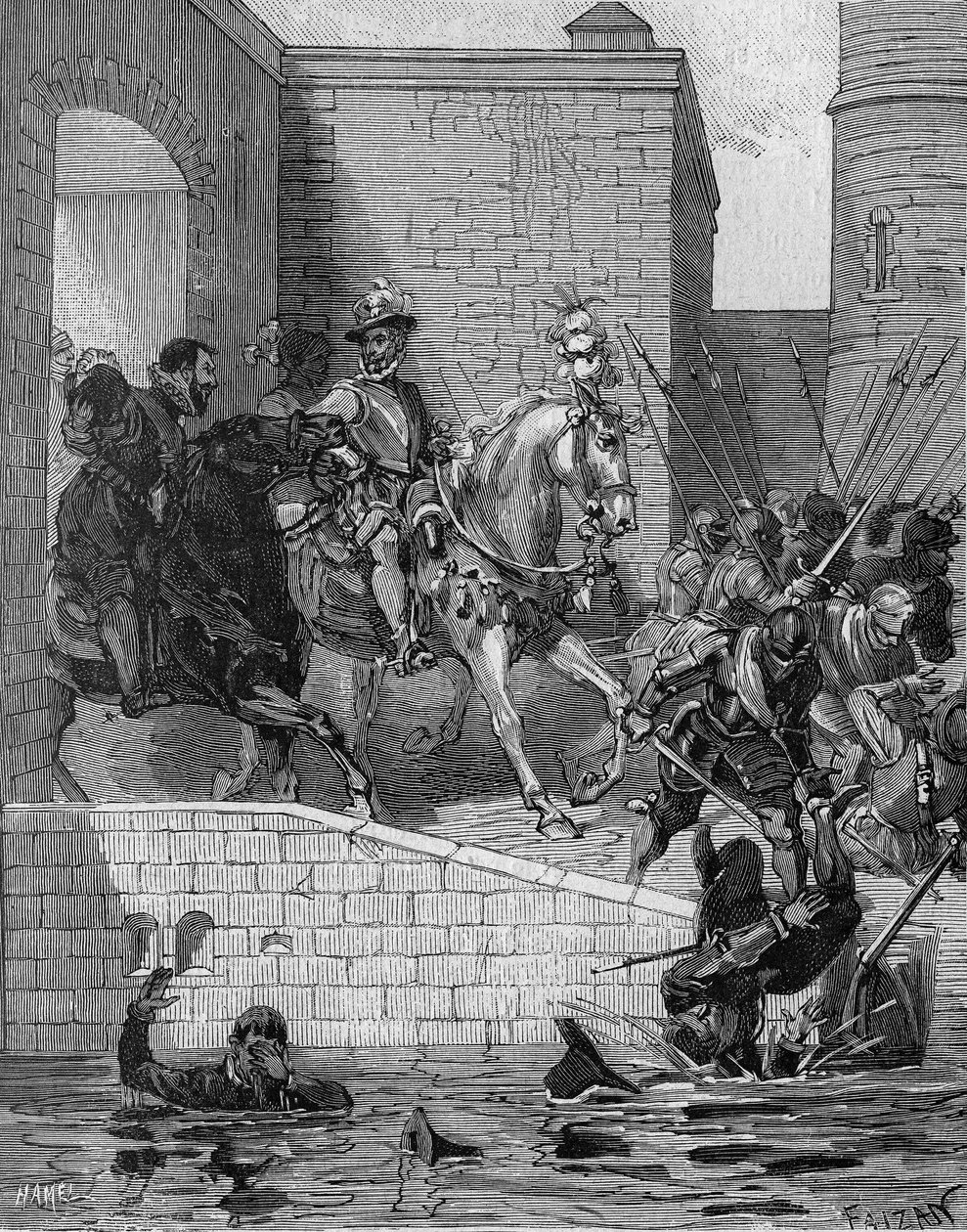 Entre of Henry IV (1553-1610) ، ملك فرنسا ، في باريس ، 22 مارس بواسطة فنان غير معروف