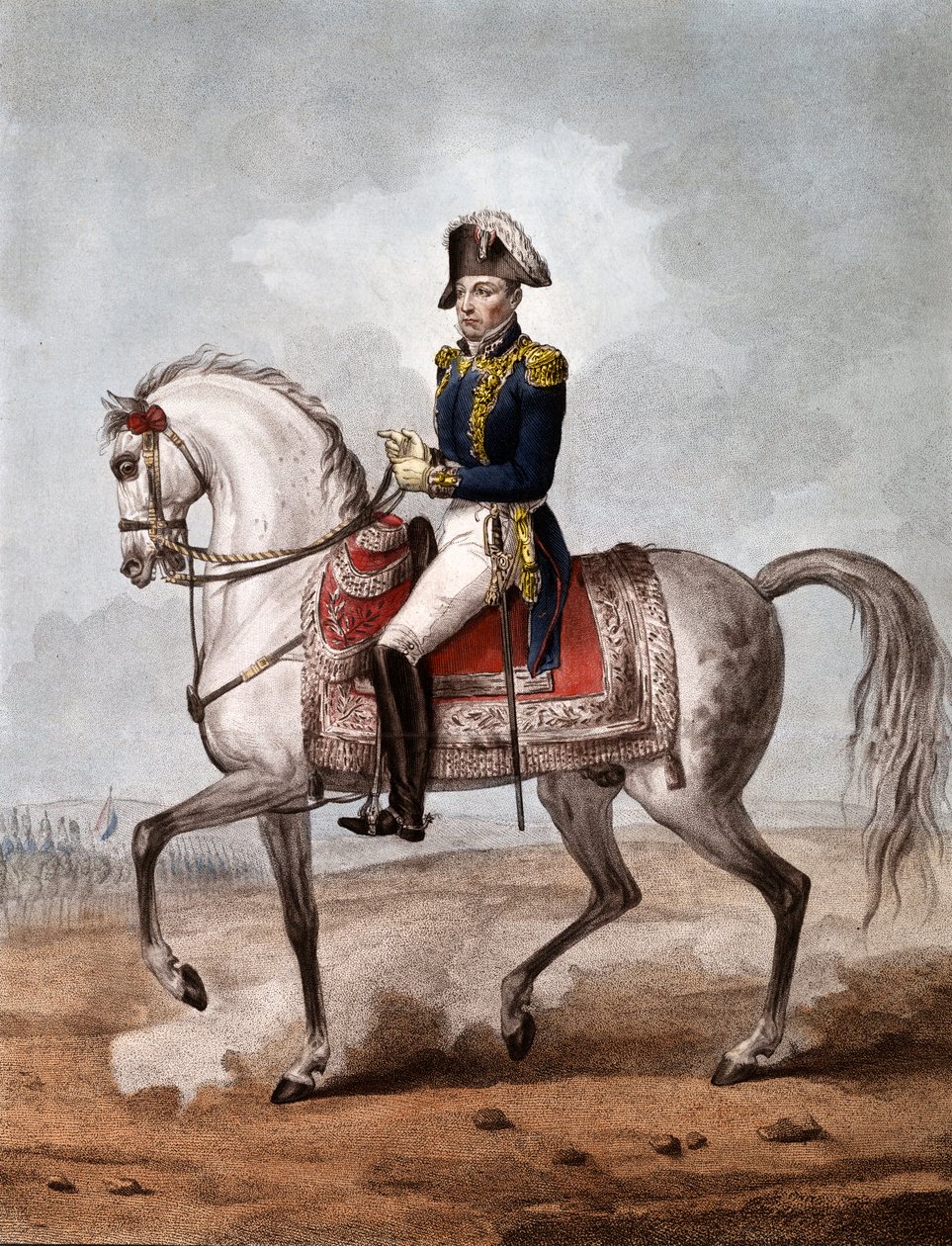 صورة الفروسية لماركيز جيلبرت دو موتير دو لا فاييت (1757-1834) ، أرستقراطي فرنسي ، ضابط عسكري وسياسي - نقش - ماركيز لافاييت (1757-1834) ، عسكري وسياسي فرنسي بواسطة فنان غير معروف