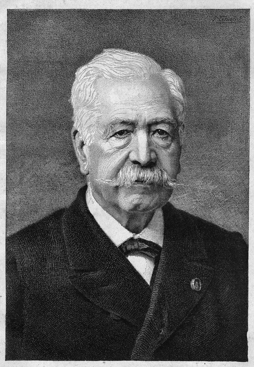 فرديناند دي ليسبس (1805-1894) ، دبلوماسي ومسؤول فرنسي. بواسطة فنان غير معروف