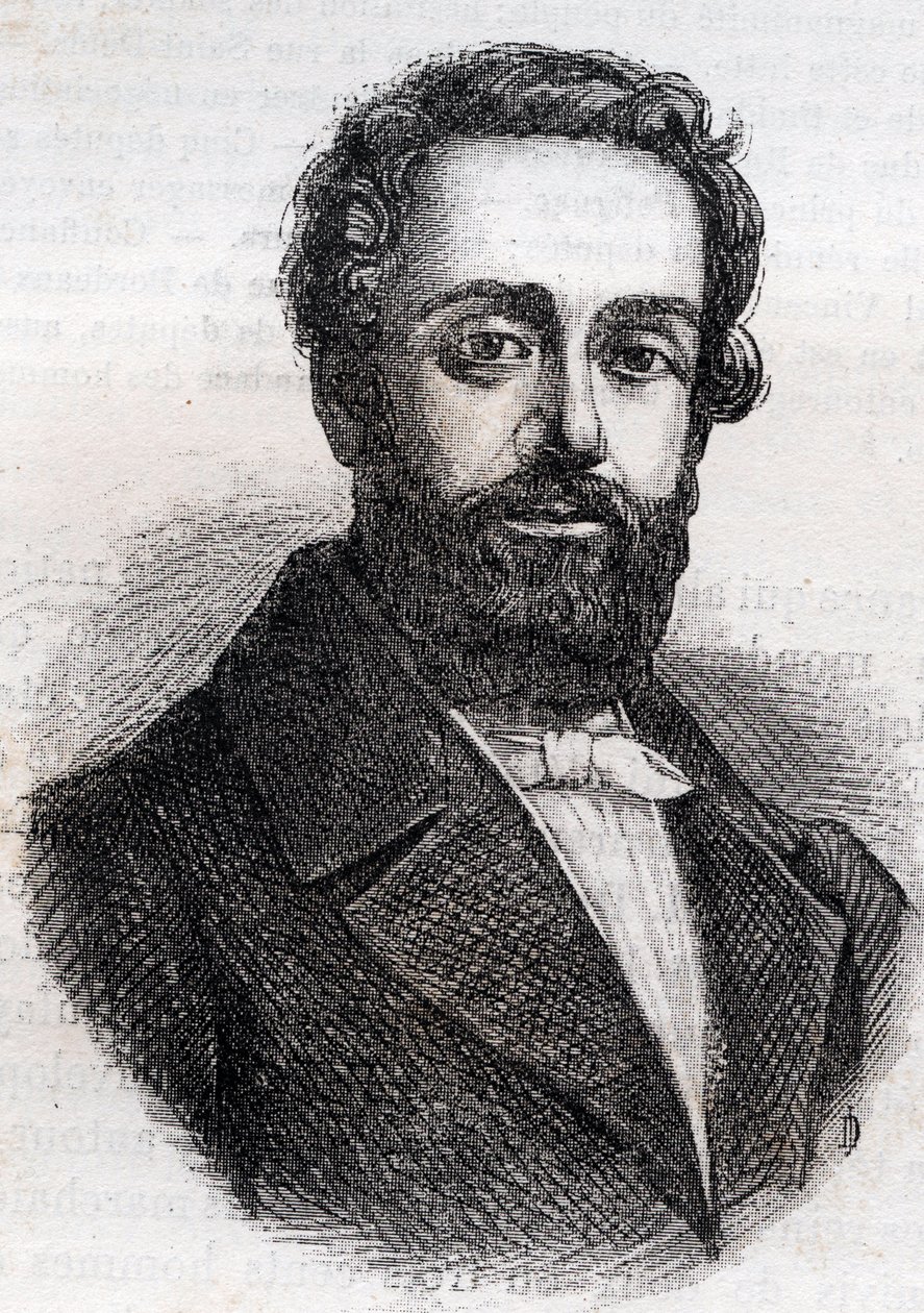 فرانسوا روز جوزيف ديجوزيه 1795-1862 عسكري ومدني وسياسي جمهوري نقش من عام 1882 في "Histoire de dix ans: 1830-1840" Louis-Blanc (1811-1882) بواسطة فنان غير معروف