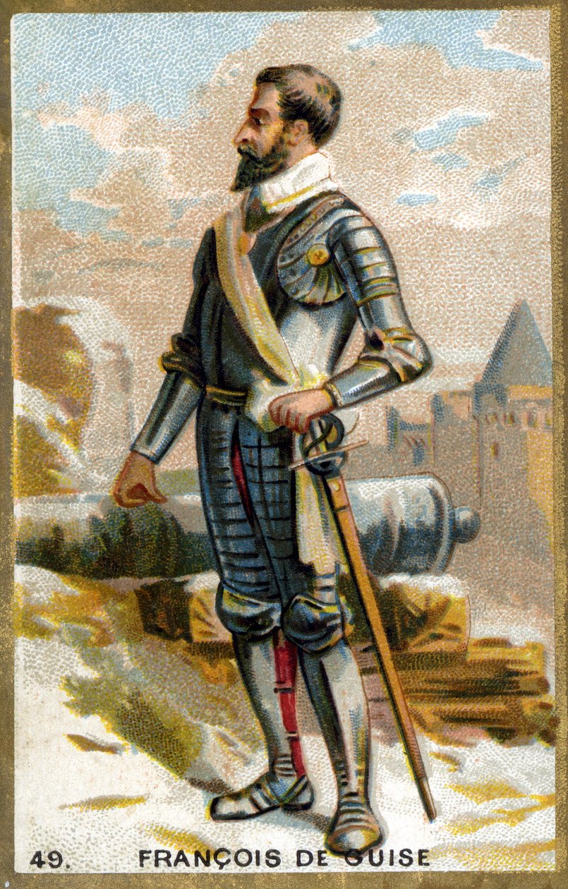 فرانسوا دي جويز (1519 - 1563). الطباعة الحجرية الملونة في القرن التاسع عشر. بواسطة فنان غير معروف