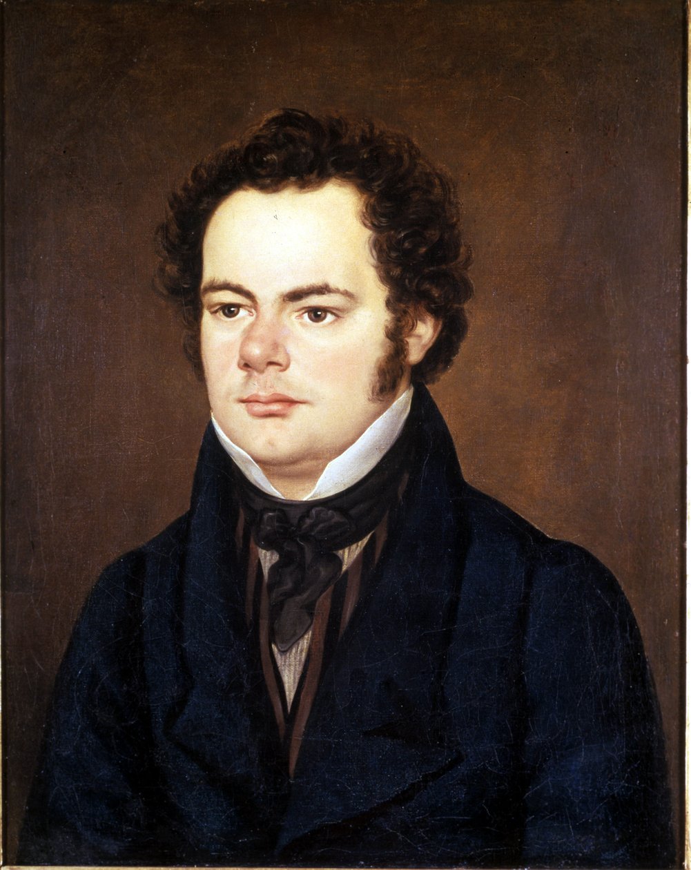 فرانز شوبرت (1797 - 1828) ، لوحة بورتريه محفوظة في جمعية أصدقاء الموسيقى ، فيينا. بواسطة فنان غير معروف
