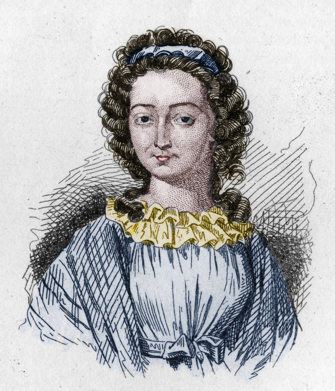 الثورة الفرنسية عام 1789: صورة ميلي (مادموزيل) (ماري) دي سومبرويل (1774 1823) بطلة الثورة. بواسطة فنان غير معروف