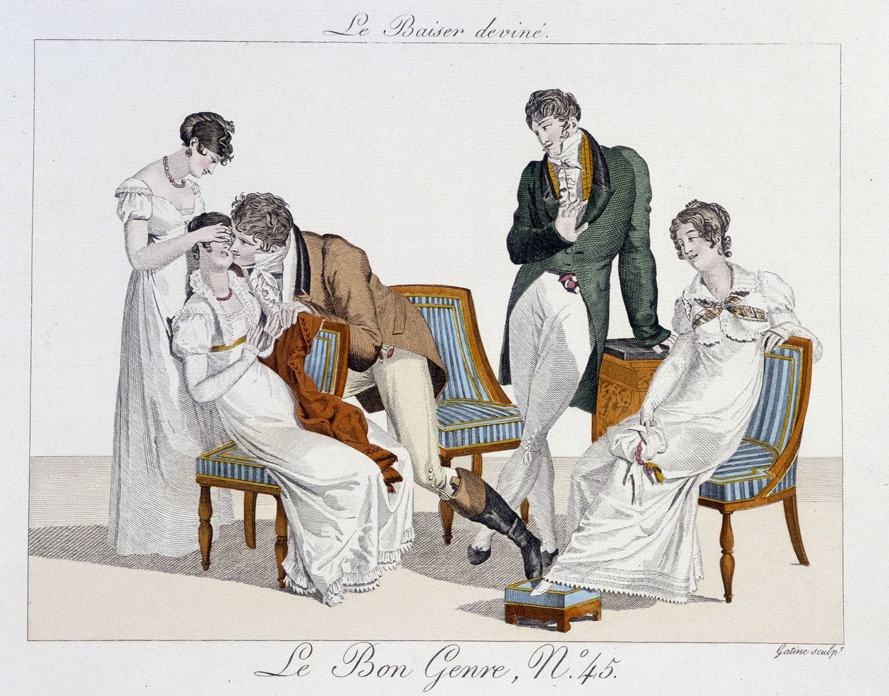 اللعبة: "" the kiss guess "- في" "le Bon genre" "، رقم 45 بواسطة فنان غير معروف