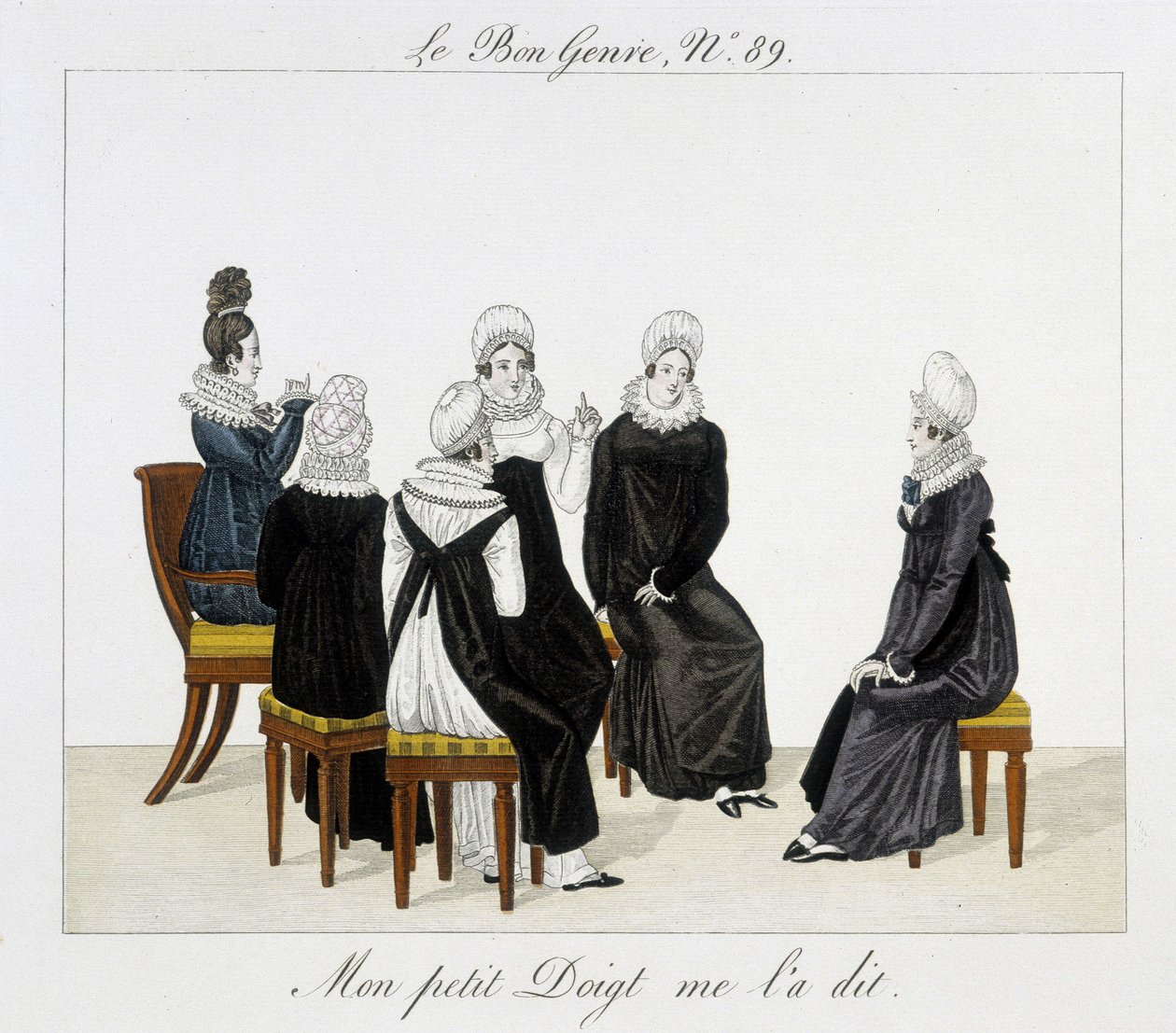 Game: “” my little finger told me”” - in “” The Good Genre””, n¡89, early 19th century بواسطة فنان غير معروف