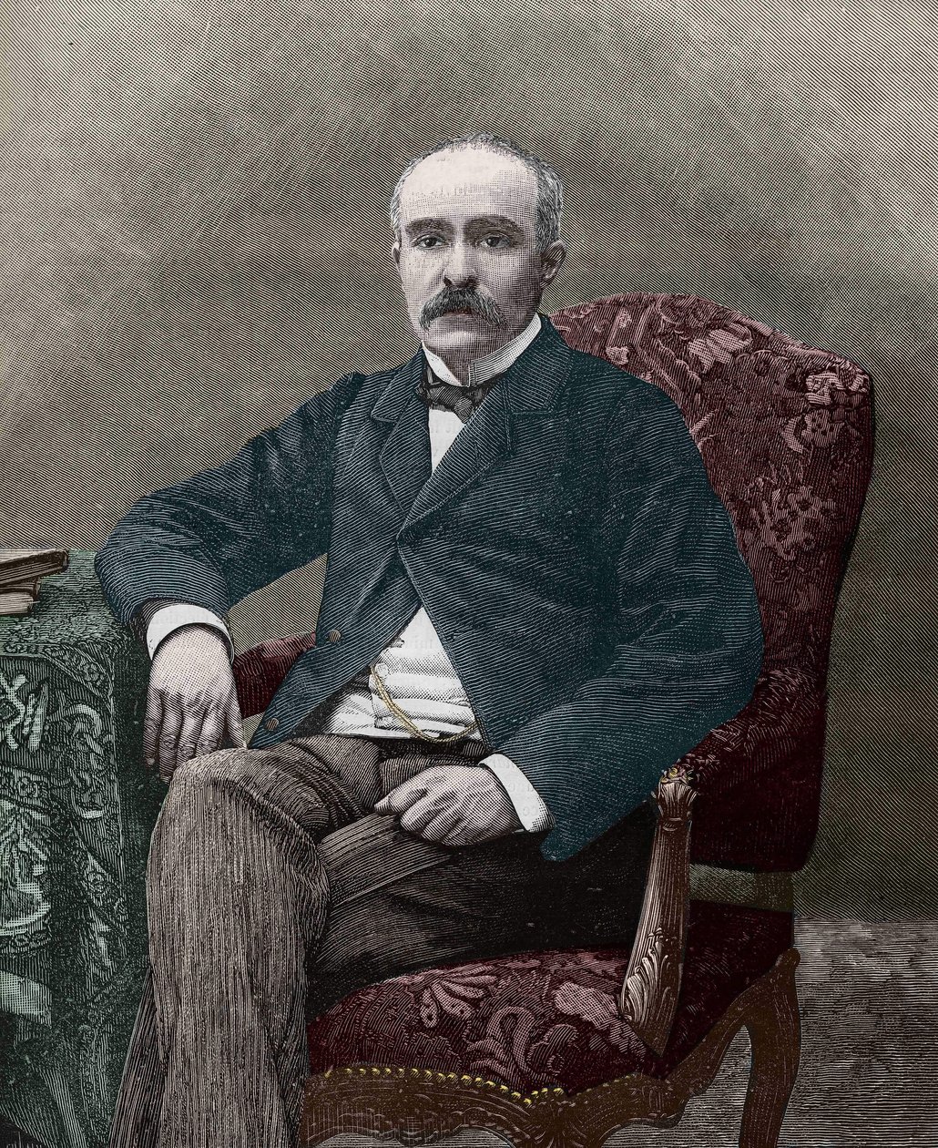 جورج كليمنصو (1841-1929) سياسي فرنسي عام 1885. بواسطة فنان غير معروف