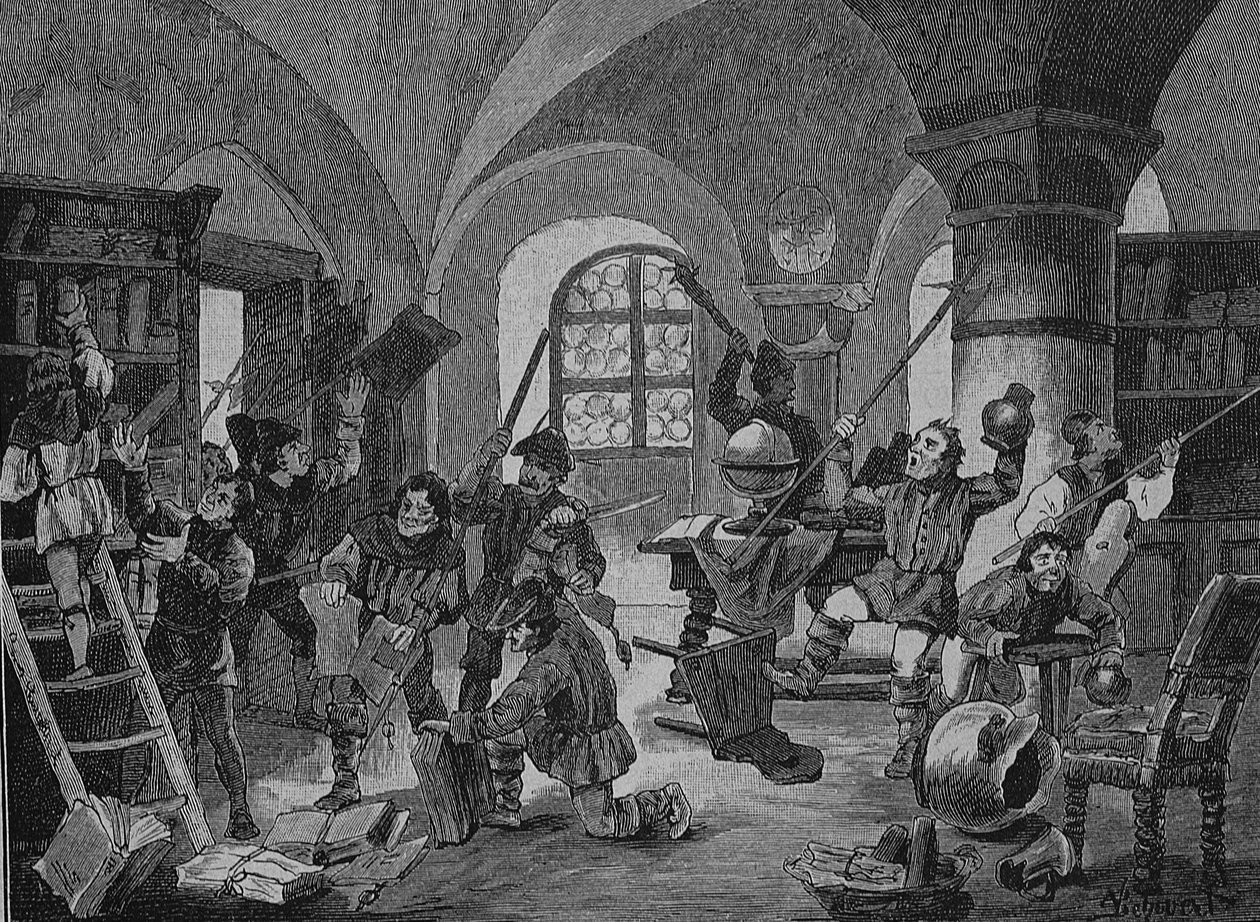 حرب الفلاحين الألمان (1524-1526): صخب المزارعين في روغنبورغ، بافاريا، ألمانيا بواسطة فنان غير معروف