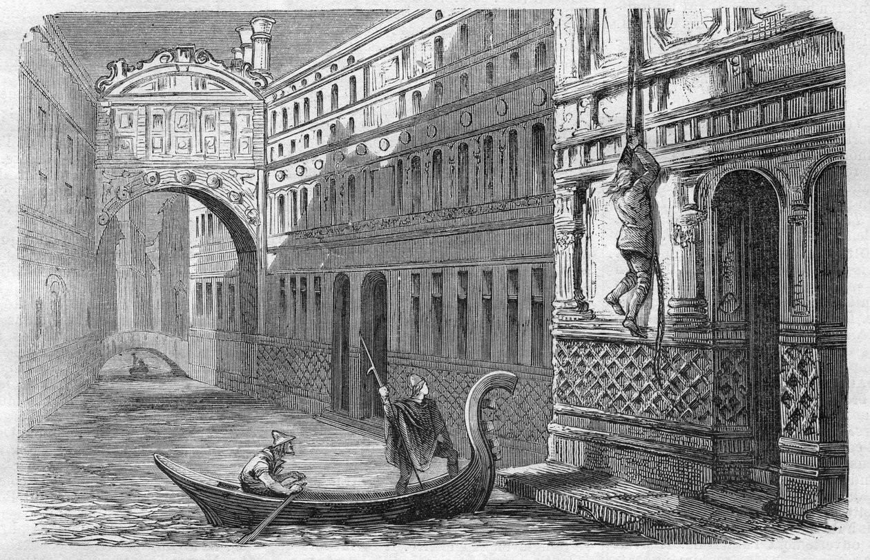 جياكومو كازانوفا (1725-1798) يهرب من ذا ليدز ، البندقية ، 31 أكتوبر بواسطة فنان غير معروف