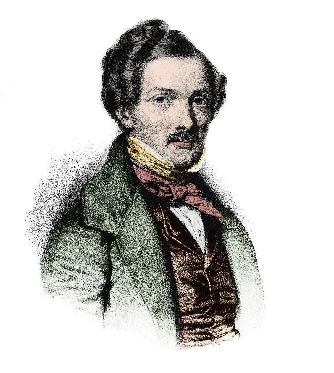 جيلبرت دوبريز (1806-1896) ، التينور الفرنسي - صورة التينور الفرنسي جيلبرت لويس دوبريز (1806 - 1896) بواسطة فنان غير معروف